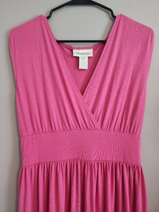 Chadwicks Colorful Spring Maxi Dress - Size Medium (Used) - Picture 2 of 9